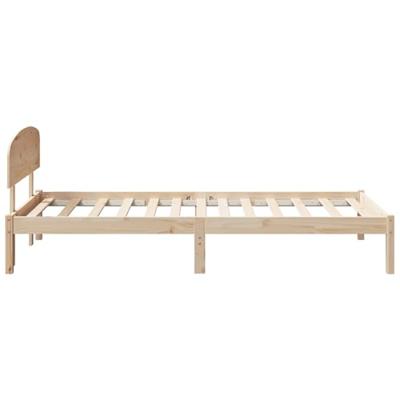 Bedframe met hoofdeinde Bruin 80 x 200 cm Massief grenenhout Bedframe met hoofdeinde Bruin 80 x 200 cm Massief grenenhout