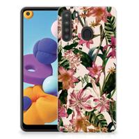 Samsung Galaxy A21 | TPU Case | Flowers - thumbnail