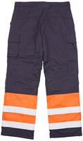 Blåkläder Multinorm winterwerkbroek 18691513 | Marineblauw/Oranje | Maat 62 - 7330509716885 - thumbnail
