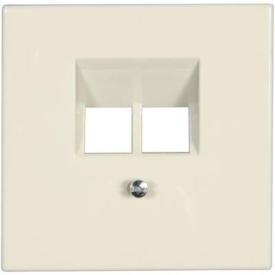 Jung Afdekking UAE-, IAE-, ISDN-contactdoos LS 990, LS design, LS plus Crème-wit LS969-2UA