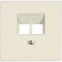 Jung Afdekking UAE-, IAE-, ISDN-contactdoos LS 990, LS design, LS plus Crème-wit LS969-2UA - thumbnail
