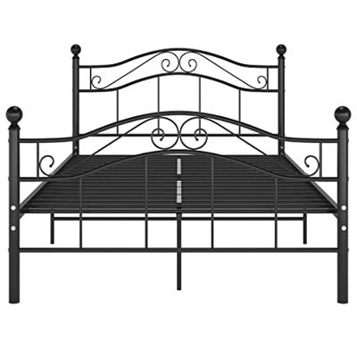 Bedframe metaal zwart 120x200 cm Bedframe metaal zwart 120x200 cm