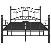 Bedframe metaal zwart 120x200 cm - thumbnail