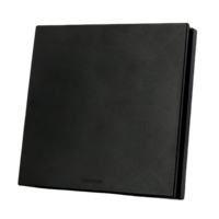 Renson Aeroo Designventiel Vierkant - Kunststof Ø125mm - Ral9005 - thumbnail