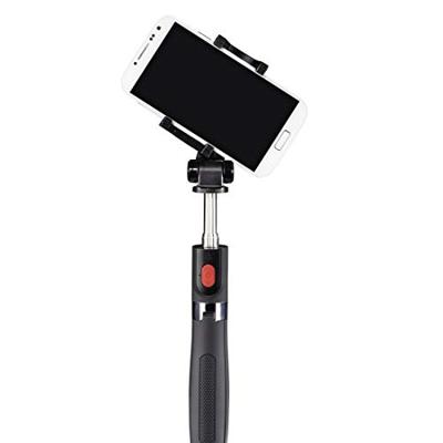 Hama Selfiestick met bluetooth-ontspanner en houder voor mobiele telefoon, selfiestick met uitbreidbare telescoopstang tot 57 cm, compacte selfiestang met statief, ook als tafelstatief en reisstatief,