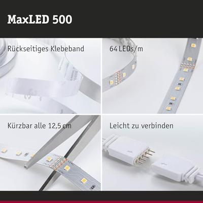 Paulmann MaxLED 500 71237 LED-strip basisset Met connector (male) 230 V 3 mm Neutraalwit 1 set(s)