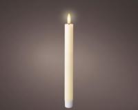 Lumineo leddinerkaars d2h24cm 2st creme - thumbnail