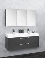 Badkamermeubelset Differnz Somero Met Keramiek Wastafel 120 cm Antraciet Differnz - thumbnail