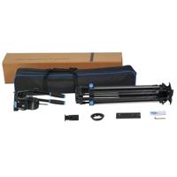 Sirui Twin-Leg Video Tripod 100mm Half-Bowl + VHS18 Professional Fluid Head - thumbnail