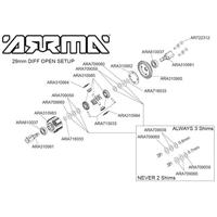 Arrma - Active F/R Diff Set, GP4 5mm 10k (ARA310990) - thumbnail