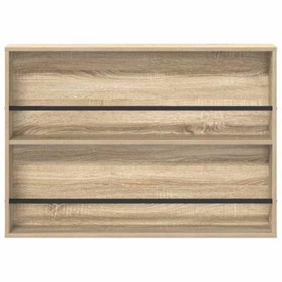 Tijdschrift Rek met plank 2 pcs Sonoma Eiken 100 x 12 x 70 cm Tijdschrift Rek met plank 2 pcs Sonoma Eiken 100 x 12 x 70 cm