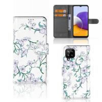 Samsung Galaxy A22 4G | M22 Uniek Hoesje Blossom White - thumbnail