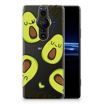 Sony Xperia Pro-I Telefoonhoesje met Naam Avocado Singing Sony Xperia Pro-I Telefoonhoesje met Naam Avocado Singing