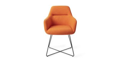 Jesper Home Kinko eetkamerstoel Tangerine cross black