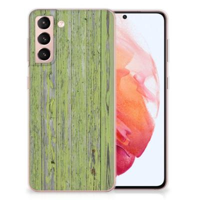 Samsung Galaxy S21 | Bumper Hoesje | Green Wood