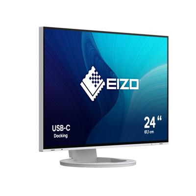 EIZO EV2485-WT LED-monitor Energielabel C (A - G) 61.2 cm (24.1 inch) 1920 x 1200 Pixel 16:10 5 ms DisplayPort, HDMI, USB-C, USB-A 3.2 Gen 1, Hoofdtelefoon