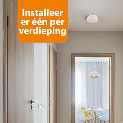 Smartwares RM250 Rookmelder Incl. batterij (5 jaar) werkt op batterijen (Ø x h) 100 mm x 35 mm