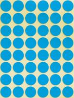 Etiket Avery Zeckform 3375 rond 18mm blauw 1056stuks - thumbnail
