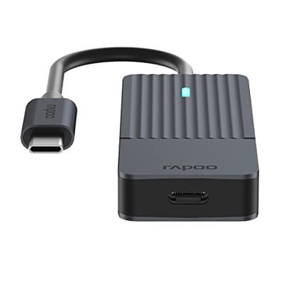 Rapoo USB-C naar USB-C Hub Zwart - thumbnail