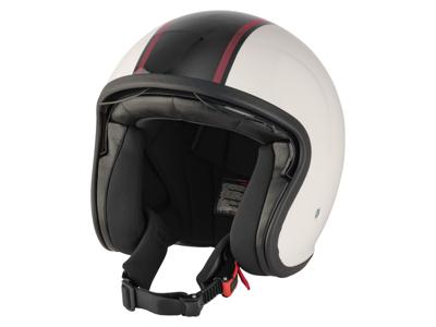 ULTIMATE SPEED Scooter helm maat M (beige/zwart/rood)