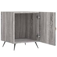 Nachtkastjes 2 st 40x40x50 cm bewerkt hout grijs sonoma eiken - thumbnail