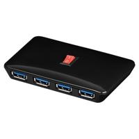 Goobay SuperSpeed 4-Poorts USB 3.0 Hub - 5Gbit/s - Zwart - thumbnail