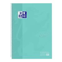 Oxford School Touch Europeanbook spiraalblok, ft A4+, 160 bladzijden, geruit 5 mm, pastel turquoise - thumbnail