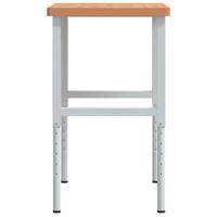 Werkbank rechthoekig 100x60x(73-99,5) cm massief beukenhout - thumbnail