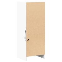 Dressoir met LED 38x34x100 cm bewerkt hout wit - thumbnail