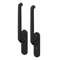 S2 hefschuifdeurgreep zwart buiten blind dd 47-77mm - thumbnail