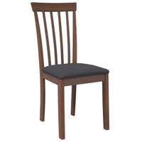 Eetkamerstoelen met kussens 2 st massief hout rubber bruin - thumbnail