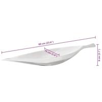 VidaXL Fruitmand zilver 60 x 15 x 8 cm aluminium - thumbnail