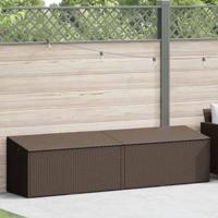 Tuinbox 220x50x58 cm poly rattan bruin - thumbnail