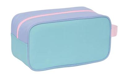 Reisschoenenrek Munich Mellow Blauw Roze Celeste 29 x 15 x 14 cm