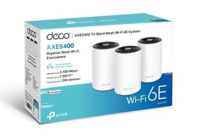 TP-Link Deco XE75 Mesh Wifi 6E (2-pack) Mesh router Wit - thumbnail