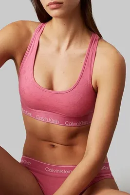 Calvin Klein Bralette dames - Unlined Valentijn - Roze katoenen bh top
