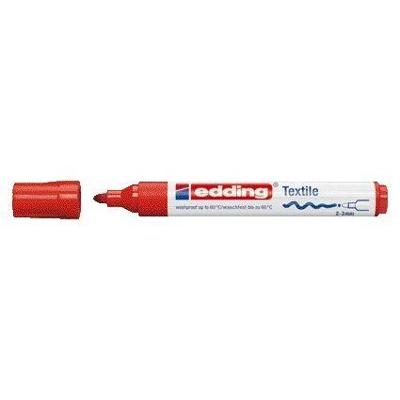 Textielmarker edding 4500 rond 2-3mm rood | 10 stuks