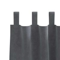 VidaXL Verduisterende gordijnen 2 pcs lichtgrijs 140 x 245 cm fluweel - thumbnail