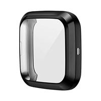 Fitbit Versa 2 Soft TPU case (volledig beschermd) - Zwart - thumbnail