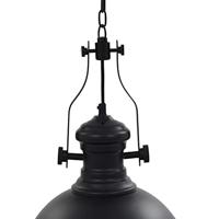 Plafondlamp rond E27 zwart - thumbnail