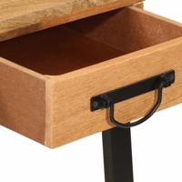 Bureau met lades 105x55x70 cm massief mangohout en ijzer - thumbnail