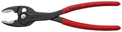 Knipex Frontgrijptang | lengte 200 mm | gepolijst kunststof mantel | zwart gefosfateerd | 1 stuk - 82 01 200 - 82 01 200