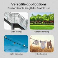 VidaXL Hek binddraad antraciet 80 m pvc - thumbnail