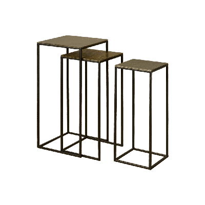 RENEW Bijzettafel 'Jose' Set van 3 stuks, kleur Meerkleurig