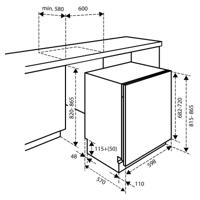 Inventum IVW6006A vaatwasser Volledig ingebouwd 12 couverts E - thumbnail