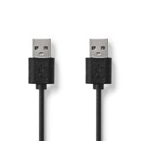 Nedis CCGL60001BK20 USB-kabel 2 m USB 2.0 USB C Zwart - thumbnail