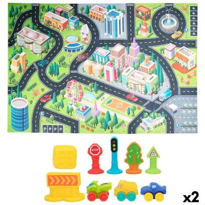 Speelkleed Colorbaby Stad Plastic (2 Stuks) Speelkleed Colorbaby Stad Plastic (2 Stuks)