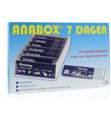 Spruyt Hillen Anabox 7 dagen blauw 1 Stuks Spruyt Hillen Anabox 7 dagen blauw 1 Stuks