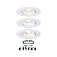 Paulmann 94293 EBL Nova mini Coin LED-inbouwlamp Set van 3 stuks LED LED 4 W Wit - thumbnail