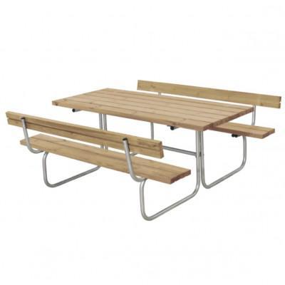 ThermoWood® Picknicktafel Retro 2 Rugleuningen